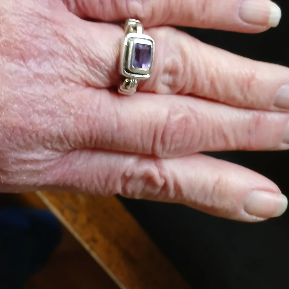 ✨️Silpada Amethyst 925 Misty Morning  Ring✨️ R-1158  Size 5 - Picture 9 of 10